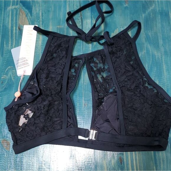 MINK Pink swim top bikini NWT large - Picture 5 of 12